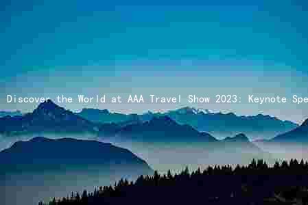 Discover the World at AAA Travel Show 2023: Keynote Speakers, Exhibitors, Workshops, and More