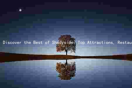Discover the Best of Shadyside: Top Attractions, Restaurants, Events, Neighborhoods, and Shopping Destinations